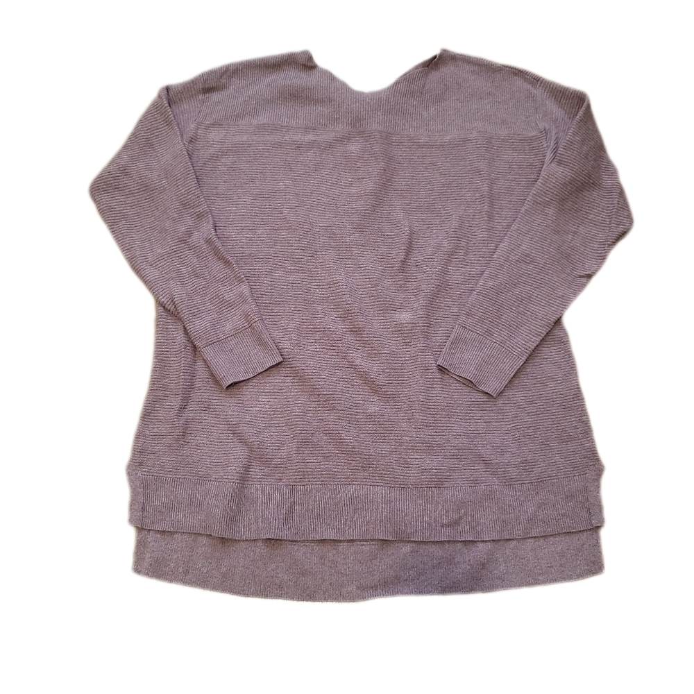 Elle Pink Tunic Sweater with Bow Cutout Back Detail Size M